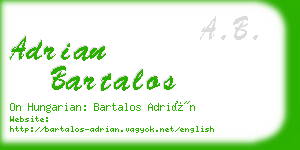 adrian bartalos business card